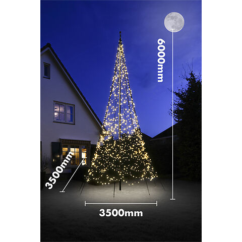 Fairybell Outdoor Christmas Tree With Twinkle No Pole M Led