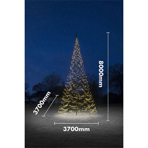 FAIRYBELL Outdoor Christmas Tree without Pole - 8M 1500 LED lights - Hohoho